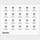 Haar Ladyship Vierkante Sticker (Vel)