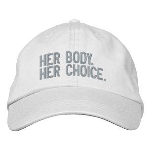 Haar lichaam haar keuze. Pro-keuze pro abortus roz Geborduurde Pet