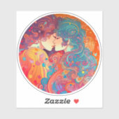 Haar liefde, haar manier sticker (Vel)