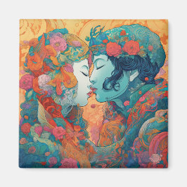 Haar liefde, haar manier | Stijl van lesbische kus Magneet