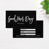 Haar logo elegante typografie cadeaubon visitekaartje (Bureau)