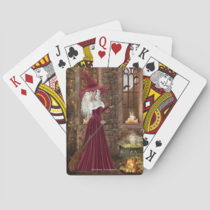 Haar met kaarskaartjes pokerkaarten