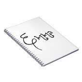 Haar naam is Emma Calligraphy Notitieboek (Rechterzijde)