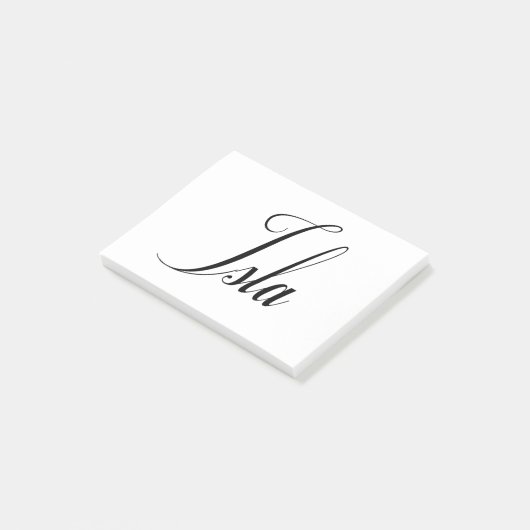 Haar naam is Isla Calligraphy Post-it® Notes (Schuin)