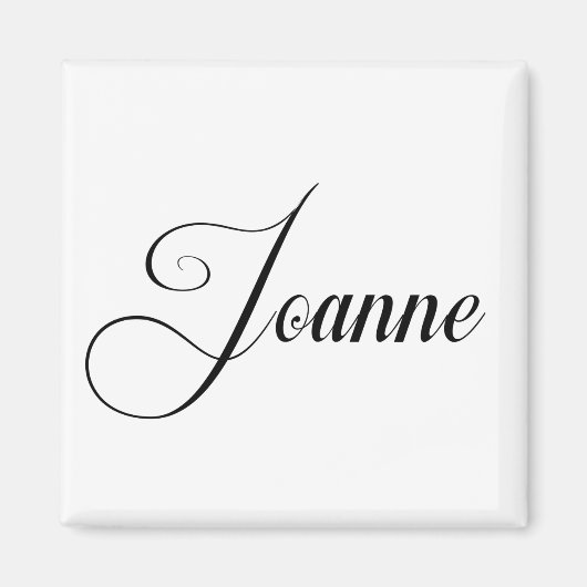 Haar naam is Joanne Calligraphy Magneet (Voorkant)