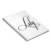 Haar naam is Lily Calligraphy Notitieboek (Rechterzijde)