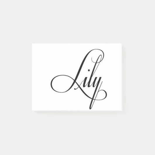 Haar naam is Lily Calligraphy Post-it® Notes (Voorkant)
