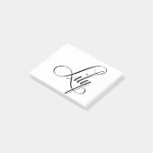 Haar naam is Lily Calligraphy Post-it® Notes (Schuin)