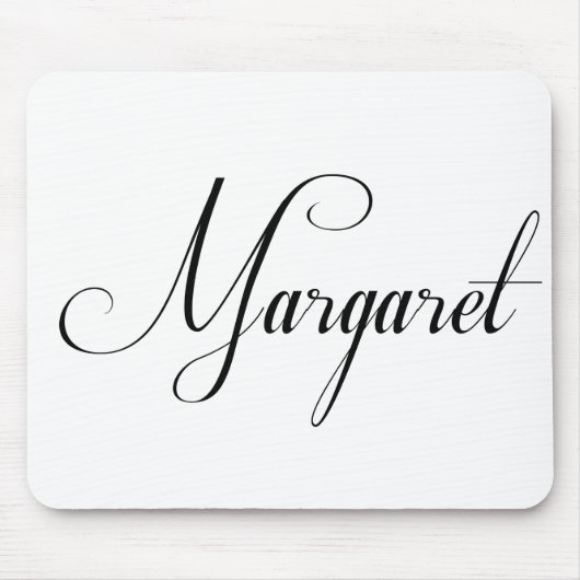 Haar naam is Margaret Calligraphy Muismat (Voorkant)