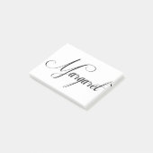 Haar naam is Margaret Calligraphy Post-it® Notes (Schuin)