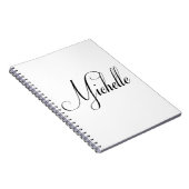 Haar naam is Michelle Calligraphy Notitieboek (Rechterzijde)
