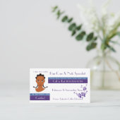 Haar- & nagelspecialist visitekaartje (Staand voorkant)