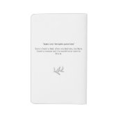 Haar Notitieboek voor het minimalistische script v (Achterkant)