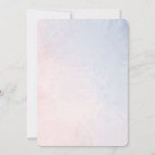 Haar of hem gender openbaren Baby shower uitnodigi Kaart (Achterkant)