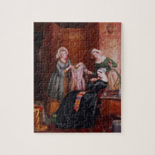 Haar onkruid weggooien legpuzzel