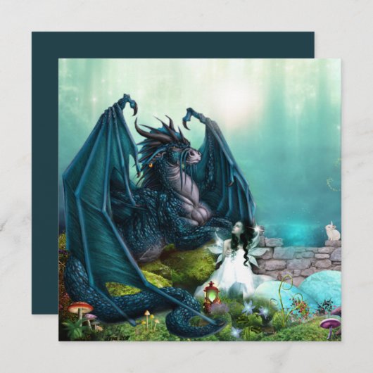 Haar Pet Fantasy Dragon en Fairy (Voorkant / Achterkant)