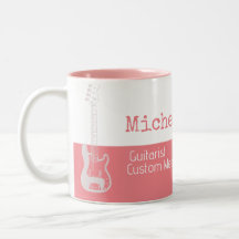 haar professionele (gitarist) half-roze half-wit