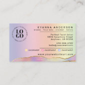 Haar Salon, Braid Stylist, Braiding, pasta Visitekaartje (Achterkant)