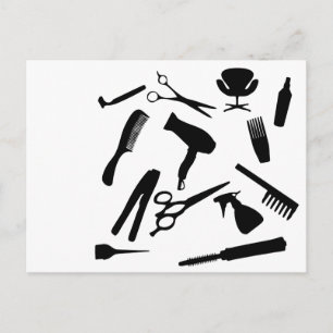 Haar Salon Tools Briefkaart