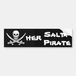 Haar salty Pirate Bumpersticker