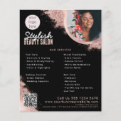 Haar Schoonheid Haar Nail Salon Kapper Schoonheids Flyer (Voorkant)