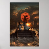 Haar Silent Silhouette Poster (Voorkant)