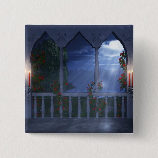 Haar Silver Mantle Button (Voorkant)