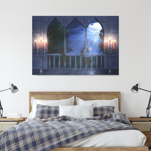 Haar Silver Mantle Canvas (Insitu (Slaapkamer))