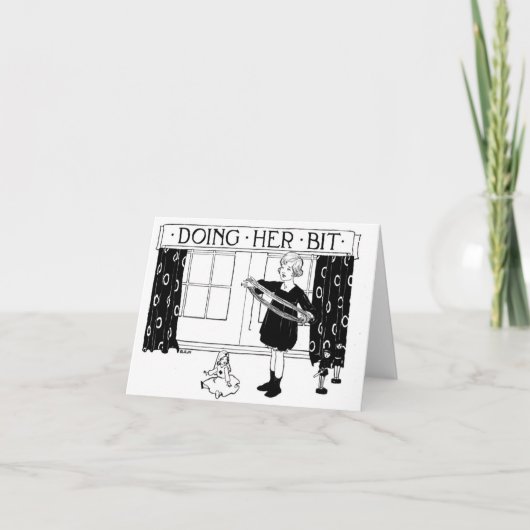 Haar steentje bijdragen bedankkaart (Voorkant)