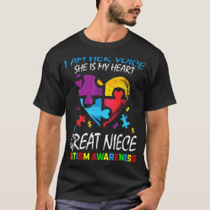 Haar stem Mijn hart Groot nicht Autisme Awareness T-shirt