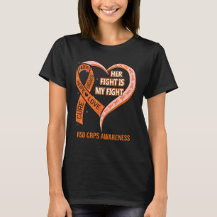 Haar strijd is mijn 'Fight RSD CRPS Awareness Ribb T-shirt