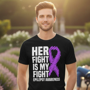 Haar strijd is mijn strijd epilepsie steun Tri-Blend shirt