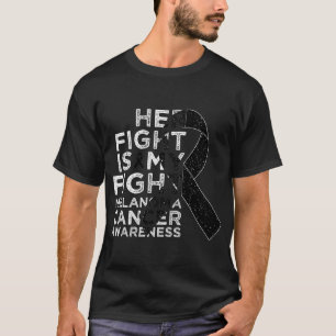 Haar Strijd Is Mijn Strijd Melanoom Huidkanker Bew T-shirt