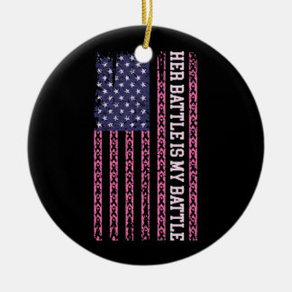 Haar strijd is mijn strijd, Ontwerp voor borstkank Keramisch Ornament