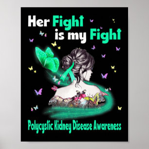 Haar strijd is mijn strijd Polycystische nierziekt Poster