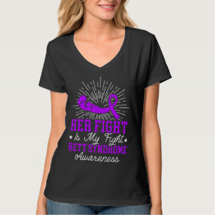 Haar strijd is mijn strijd Rett-syndroom bewustzij T-shirt