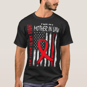 Haar strijd is mijn strijd schoondemoeder hartziek t-shirt