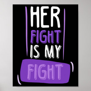 Haar strijd is mijn strijd tegen chemokanker alvle poster