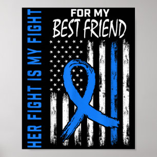 Haar strijd is mijn strijd tegen diabetes bewustzi poster
