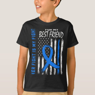Haar strijd is mijn strijd tegen diabetes bewustzi t-shirt