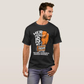 Haar strijd is mijn strijd tegen functionele neuro t-shirt (Voorkant volledig)