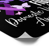 Haar strijd is mijn strijd tegen huiselijk geweld. poster (Hoek)