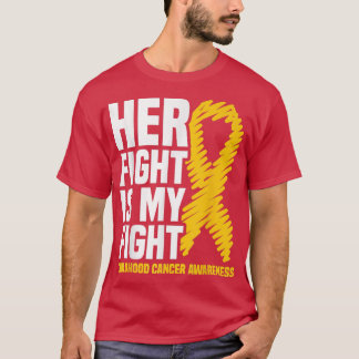 Haar strijd is mijn strijd tegen kinderkanker in d t-shirt