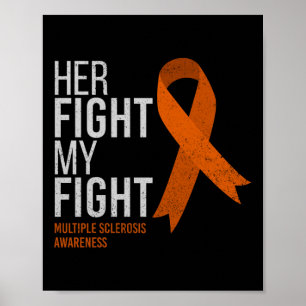 Haar strijd is mijn strijd tegen multiple sclerose poster