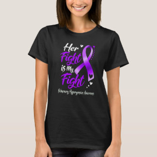Haar strijd is mijn strijd tegen pulmonale hyperte t-shirt