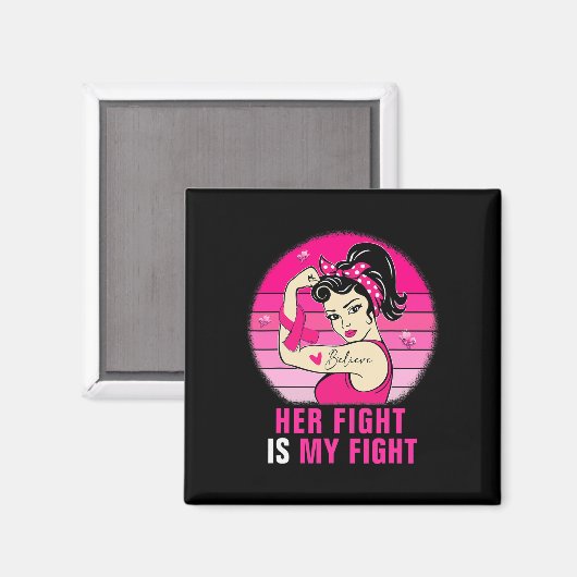 Haar strijd is mijn strijd tegen Rosie Riveter Bre Magneet (Voorkant / Achterkant)