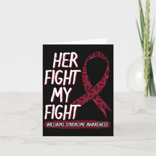 Haar strijd is mijn strijd Ws Williams–beuren Will Kaart (Voorkant)