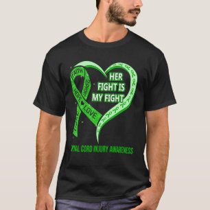 Haar strijd is mijn waakzaamheid tegen het ruggenm t-shirt