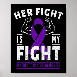Haar strijd is mijn waarschuwing voor pancreaskank poster