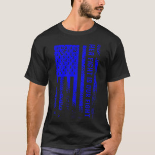 Haar strijd is ons gevecht Alopecia Areata bewustz T-shirt